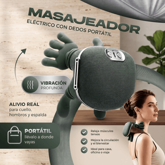 Masajeador Inteligente de Cuello 4D | Relajación Profunda en Cualquier Lugar