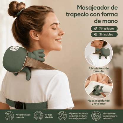 Masajeador Inteligente de Cuello 4D | Relajación Profunda en Cualquier Lugar